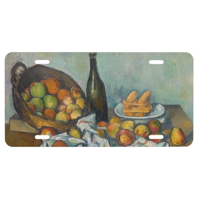 Paul Cezanne - The Basket of Apples License Plate (Front)