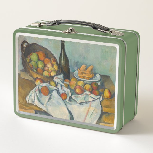 Paul Cezanne - The Basket of Apples Metal Lunch Box (Front)