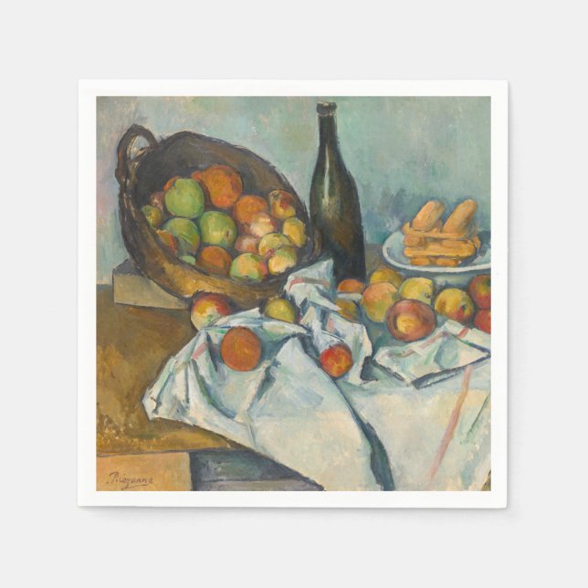 Paul Cezanne - The Basket of Apples Napkins (Front)
