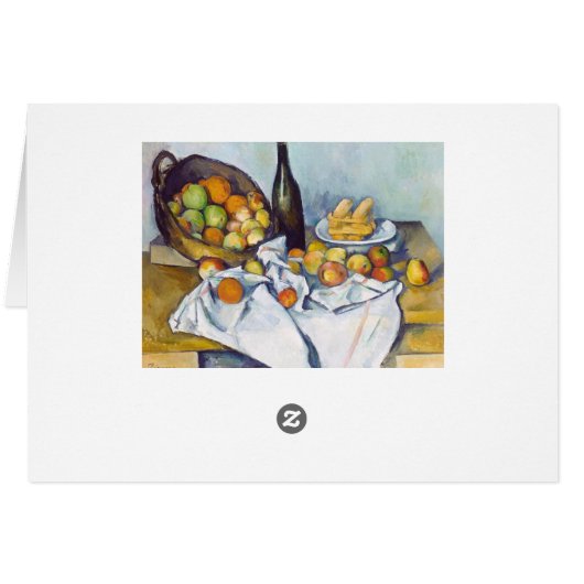 Paul Cézanne The Basket of Apples painting art (Back Horizontal)