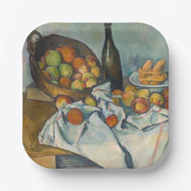 Paul Cezanne - The Basket of Apples Paper Plates (Front)
