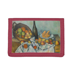 Paul Cezanne - The Basket of Apples Tri-fold Wallet