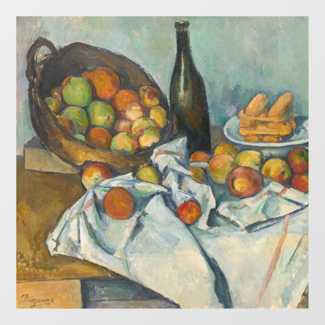 Paul Cezanne - The Basket of Apples Window Cling (Sheet)