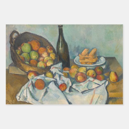 Paul Cezanne _ The Basket of Apples Wrapping Paper Sheets