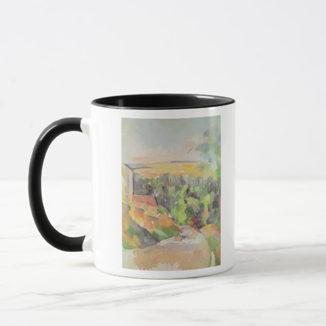 Paul Cezanne | The Bend in the road, 1900-06 Mug (Left)
