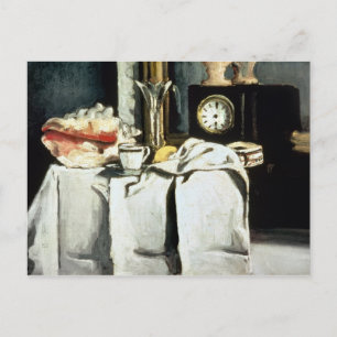 Paul Cezanne   The Black Marble Clock, c.1870 Postcard