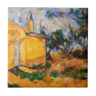 Paul Cezanne - The Cabin of Jourdan Ceramic Tile