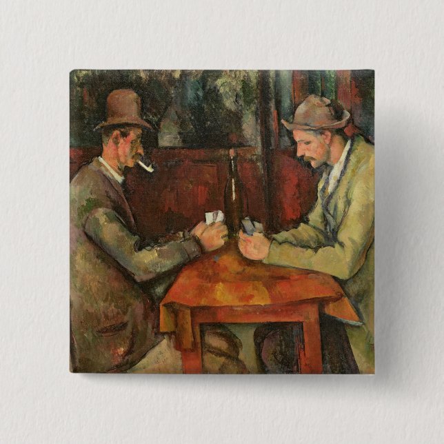 Paul Cezanne | The Card Players, 1893-96 Pinback Button (Front)