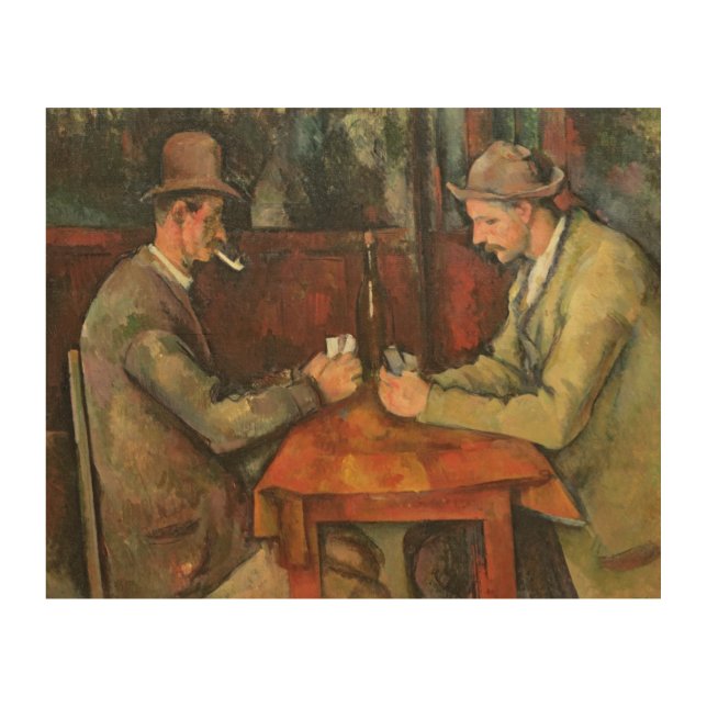 Paul Cezanne | The Card Players, 1893-96 Wood Wall Art (Front)
