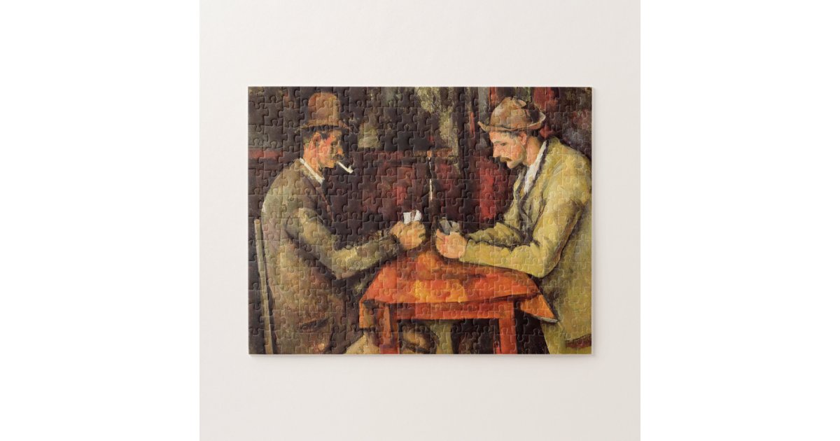 Paul Cezanne The Card Players 1894 Jigsaw Puzzle Zazzle Com