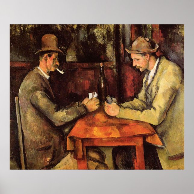 PAUL CEZANNE - The card players 1894 Poster (Front)