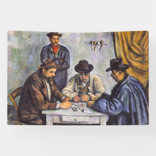 Paul Cezanne _ The Card Players Banner