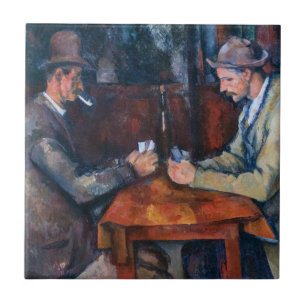 Paul Cezanne - The Card Players Ceramic Tile