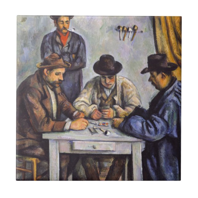 Paul Cezanne - The Card Players Ceramic Tile (Front)