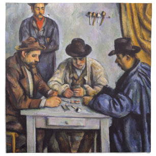 Paul Cezanne - The Card Players Cloth Napkin