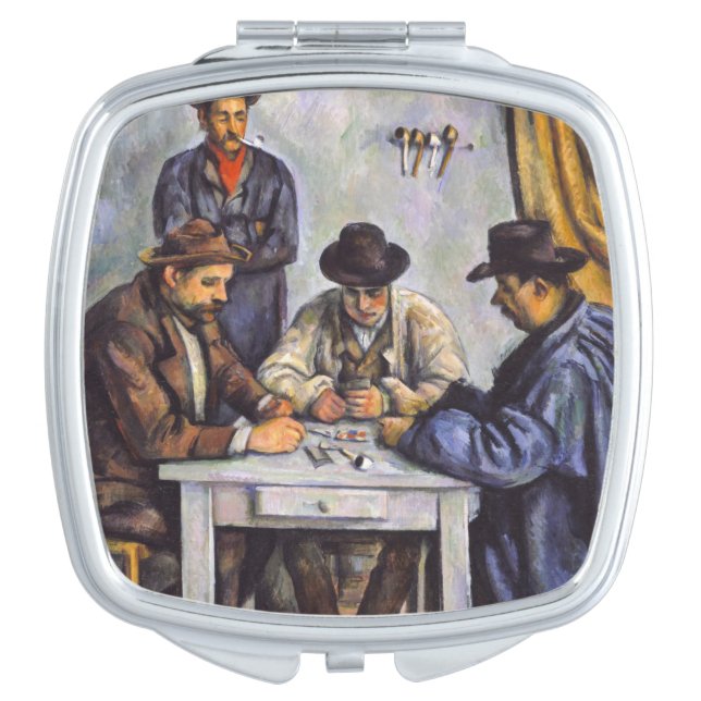 Paul Cezanne - The Card Players Compact Mirror (Front)