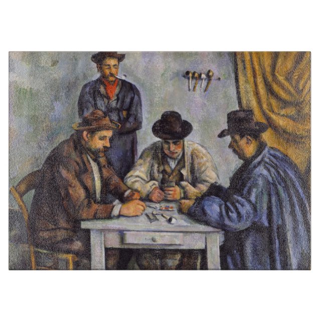 Paul Cezanne - The Card Players Cutting Board (Front)