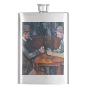 Paul Cezanne - The Card Players Flask