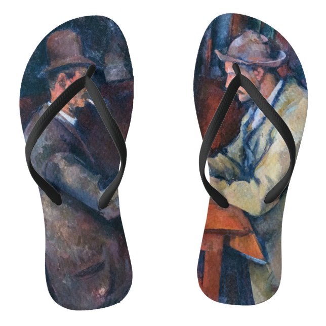 Paul Cezanne - The Card Players Flip Flops (Footbed)