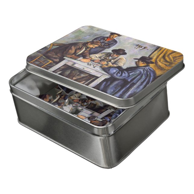 Paul Cezanne - The Card Players Jigsaw Puzzle (Lid Open)