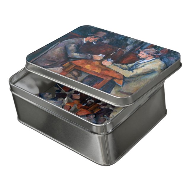Paul Cezanne - The Card Players Jigsaw Puzzle (Lid Open)