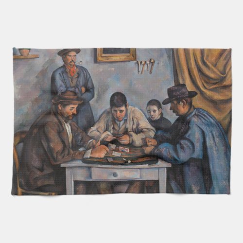 Paul Cezanne _ The Card Players Kitchen Towel