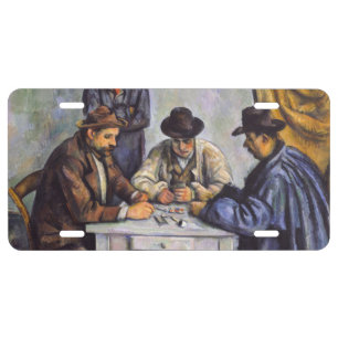 Paul Cezanne - The Card Players License Plate