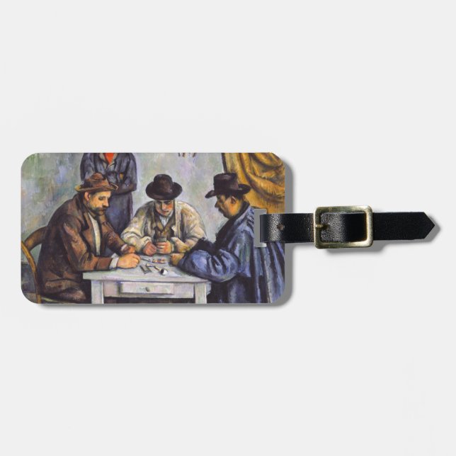 Paul Cezanne - The Card Players Luggage Tag (Front Horizontal)