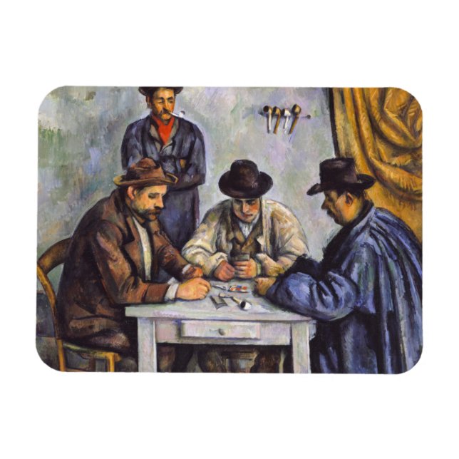 Paul Cezanne - The Card Players Magnet (Horizontal)