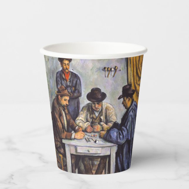 Paul Cezanne - The Card Players Paper Cups (Front)