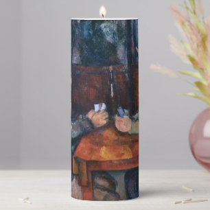 Paul Cezanne - The Card Players Pillar Candle