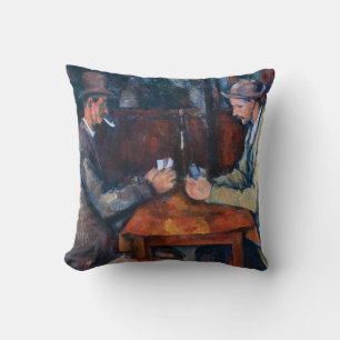Paul Cezanne - The Card Players Throw Pillow