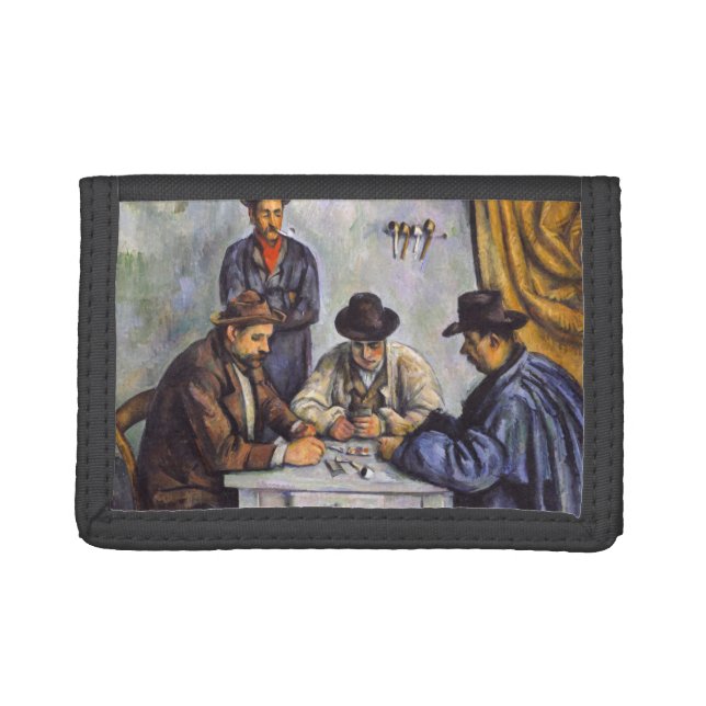 Paul Cezanne - The Card Players Trifold Wallet (Front)