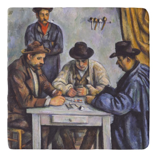 Paul Cezanne - The Card Players Trivet (Front)