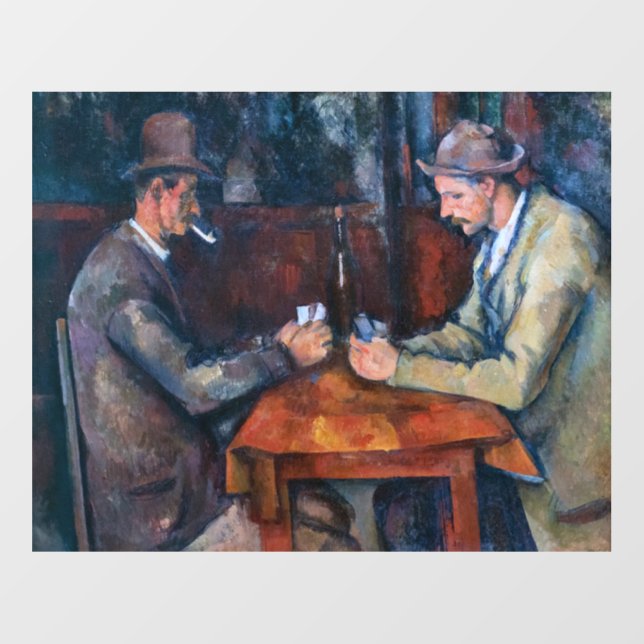 Paul Cezanne - The Card Players Wall Decal (Front)