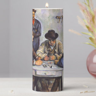 Paul Cezanne - The Card Players Wall Decal Pillar Candle