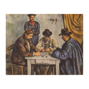 Paul Cezanne - The Card Players Wood Wall Art