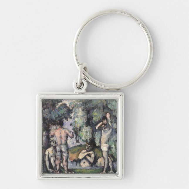 Paul Cezanne | The Five Bathers, c.1875-77 Keychain (Front)