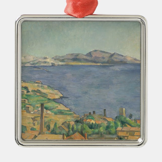 Paul Cezanne | The Gulf of Marseilles Seen from L' Metal Ornament (Front)