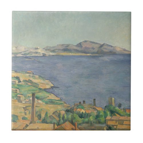 Paul Cezanne  The Gulf of Marseilles Seen from L Tile