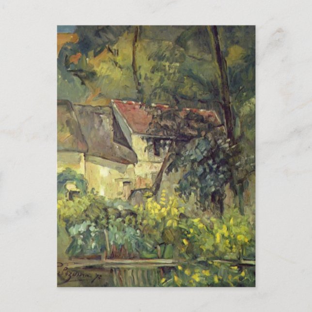Paul Cezanne- The House of Pere Lacroix in Auvers Postcard (Front)