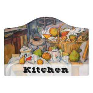 Paul Cezanne - The Kitchen Table Door Sign