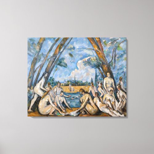 Paul Cezanne _ The Large Bathers Canvas Print