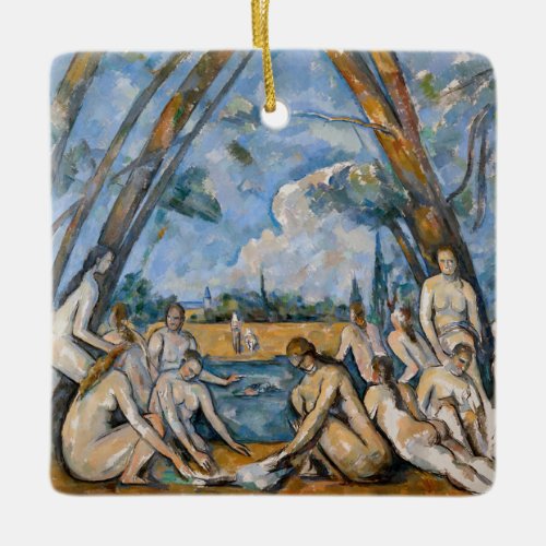 Paul Cezanne _ The Large Bathers Ceramic Ornament