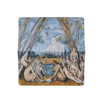 Paul Cezanne - The Large Bathers Checkbook Cover by PaintingArtwork at Zazzle