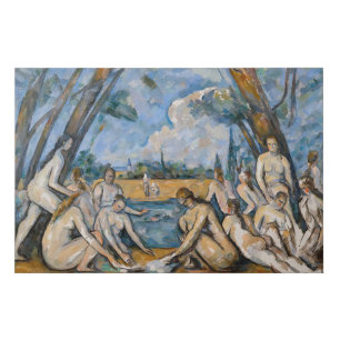 Paul Cezanne - The Large Bathers Faux Canvas Print