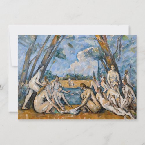 Paul Cezanne _ The Large Bathers Invitation