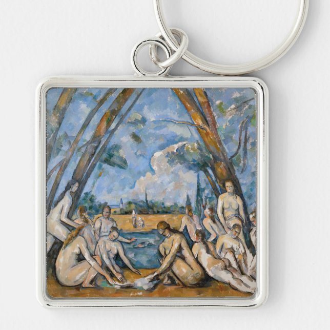 Paul Cezanne - The Large Bathers Keychain (Front)