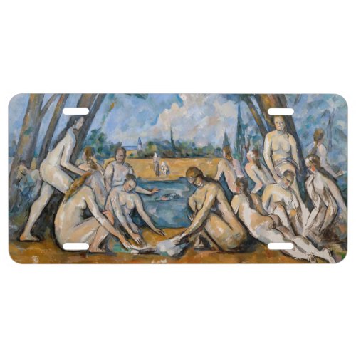 Paul Cezanne _ The Large Bathers License Plate