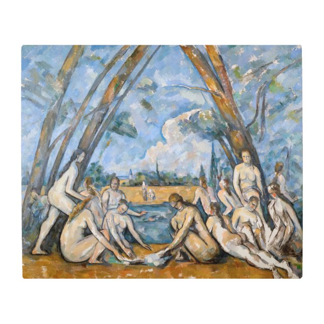 Paul Cezanne - The Large Bathers Metal Print (Front)
